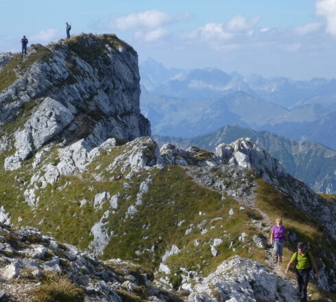 Gipfelfoto der Hochplatte bei Füssen im Allgäus